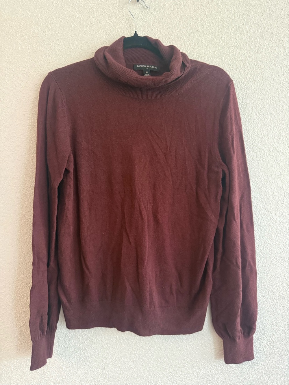 Banana Republic Women's Burgundy Cowl Neck Sweater